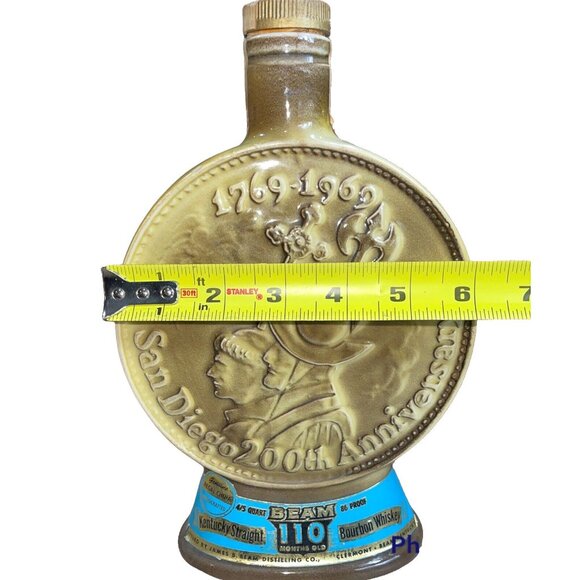 Vintage James B. 1968 San Diego 200th Anniversary Decanter. Empty Bottle - Picture 3 of 10